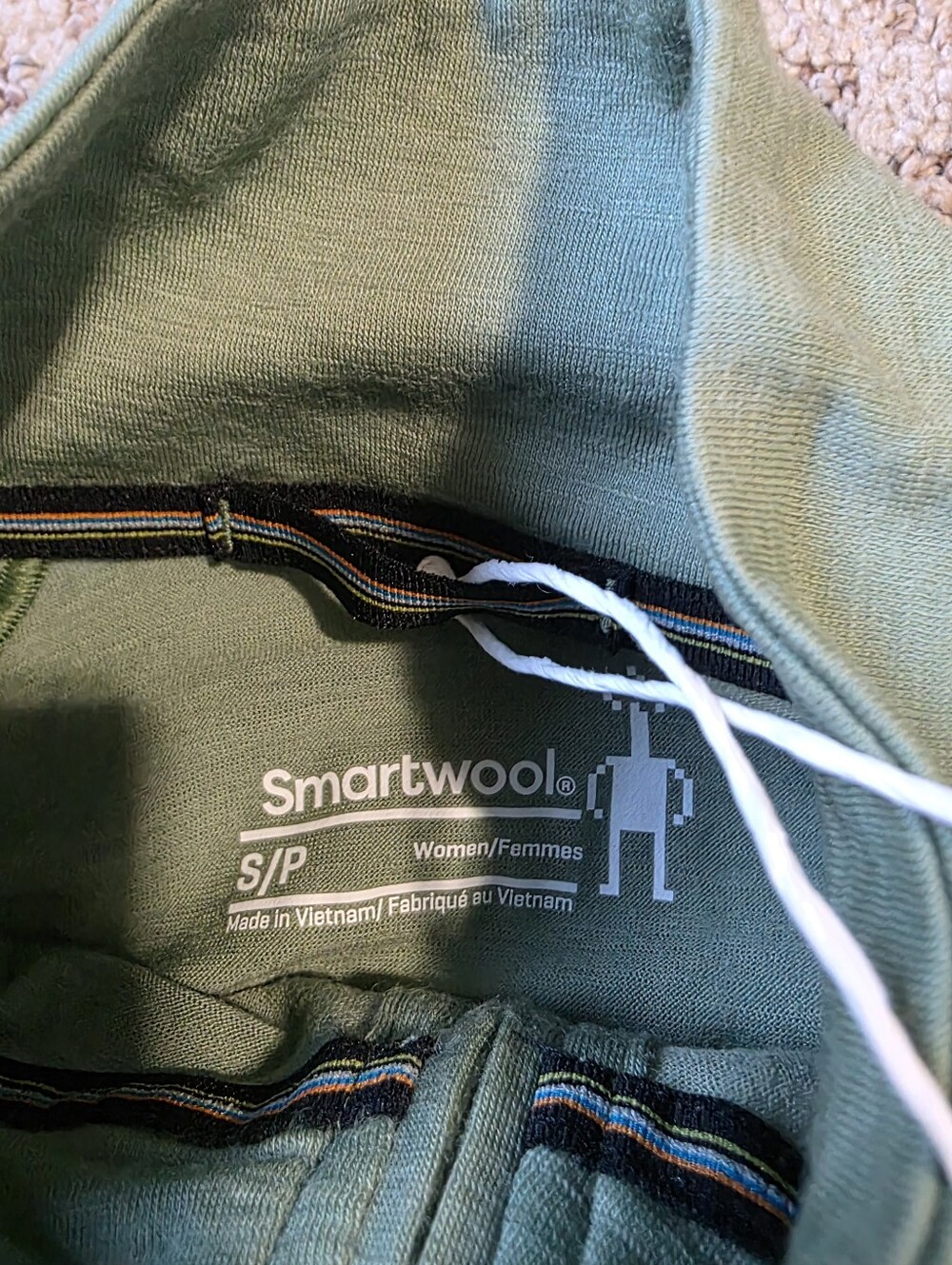 Smartwool All Season Green Tea Merino 1/4 Zip Baselayer - Picture 6 of 7